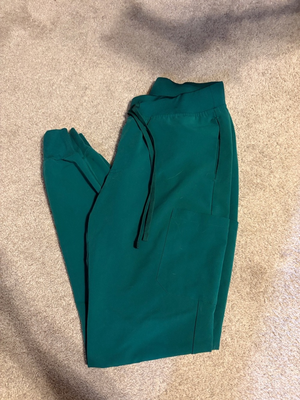 Mandala Hunter Green Jogger Scrub Pants